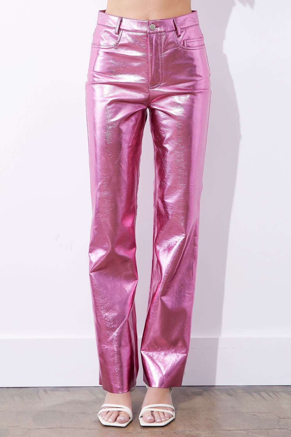ALESSA METALLIC PINK PANTS