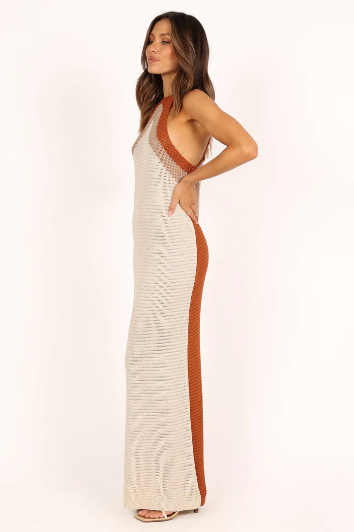 CORAL CROCHET DRESS
