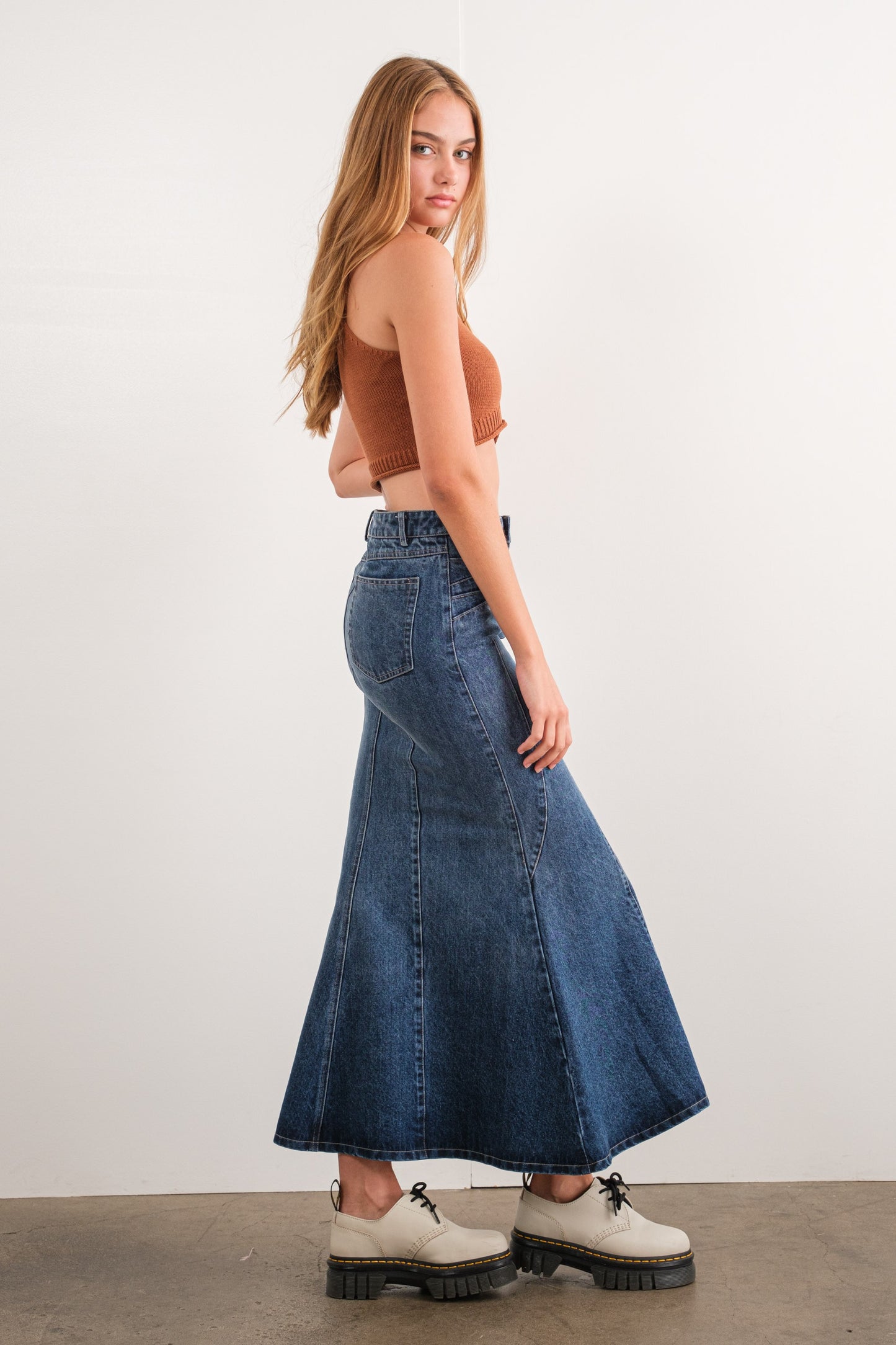 CARMINA DENIM MAXI SKIRT