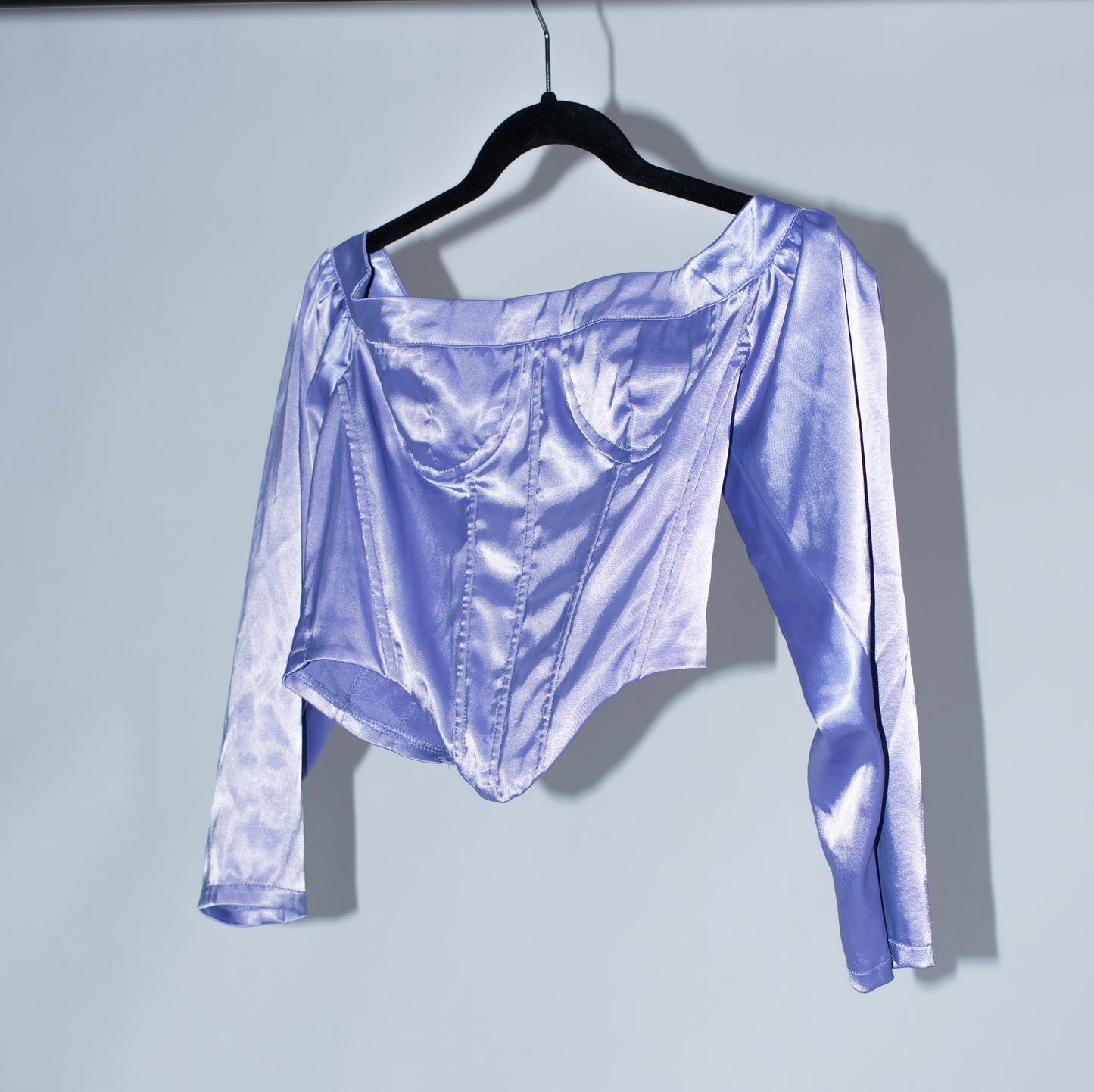 LAVENDER SATIN TOP