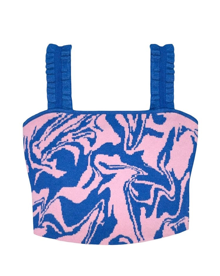 BLAIR KNIT TOP BLUE PINK